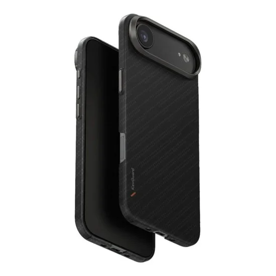 Uniq Hybrid Iphone 17 Air (2025) 6.6 Magclick Charging Keva Edge - Carbon Black